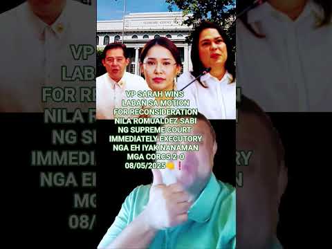 VP SARAH WINS 2 0 LABAN SA CROCS Davao Vpsara Philippines Ofwlife Duterte 