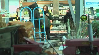 Police looking for suspect who crashed into Market District near Grandview