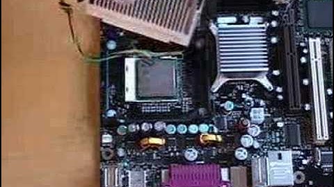 2002 Socket 478 CPU installation video