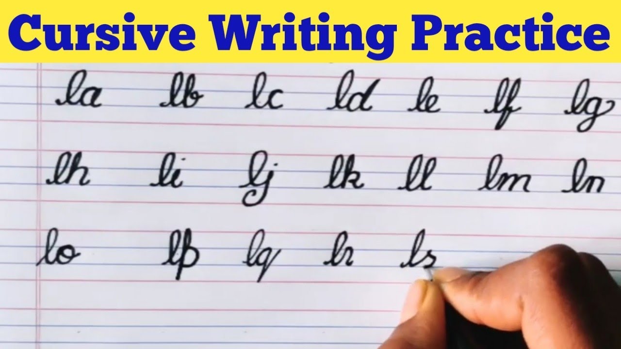 Cursive Writing For Beginners | Connecting Letters la to lz | # ...