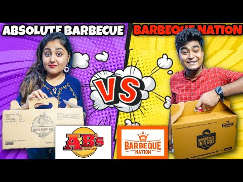 Barbeque Nation Buffet Box VS Absolute Barbecue Buffet Box 🔥| 40% Off 🤯| Honest Review + Unboxing