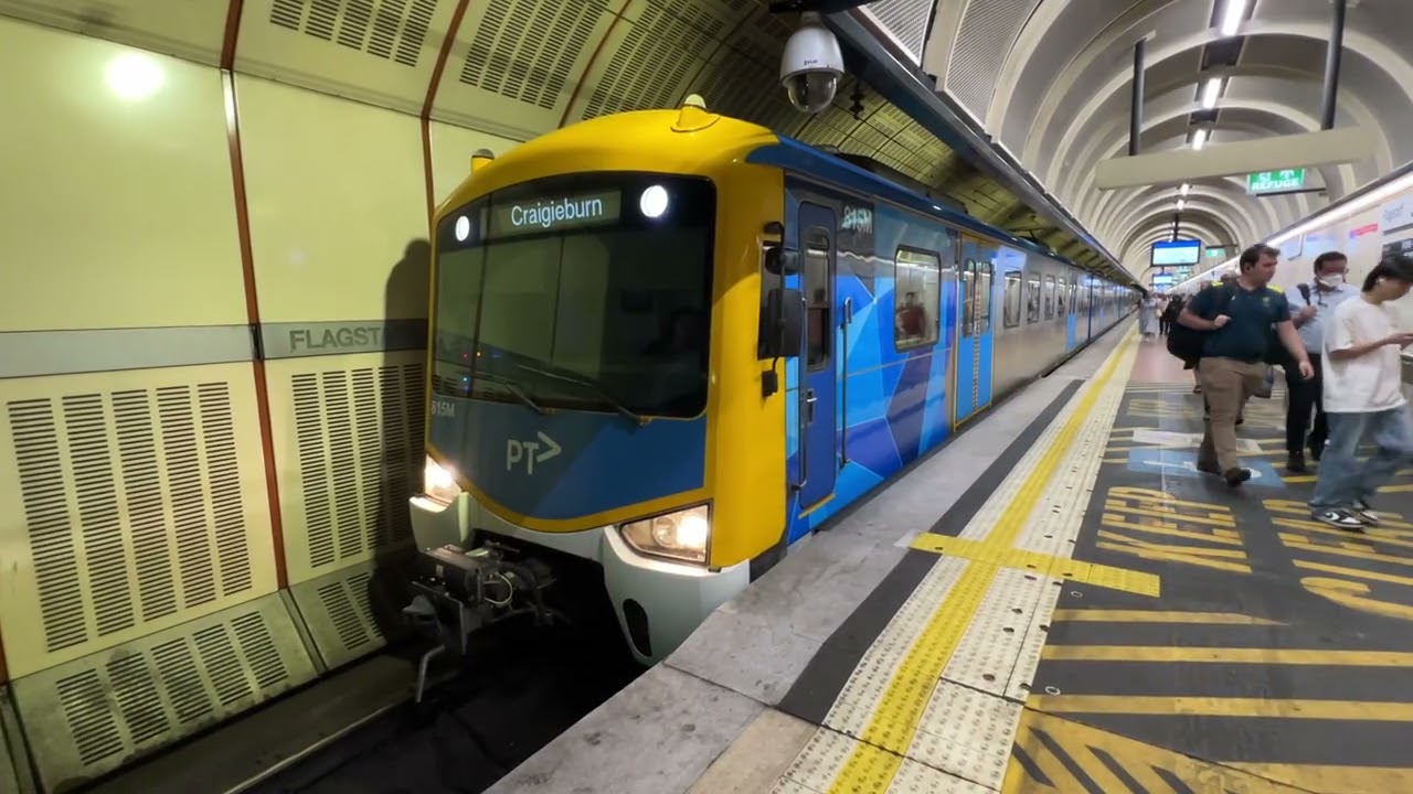 Metro Siemens Departing Flagstaff Station to Craigieburn