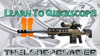 How To Quickscope in Black Ops 2 - TheLonePCGamer (PC HD)
