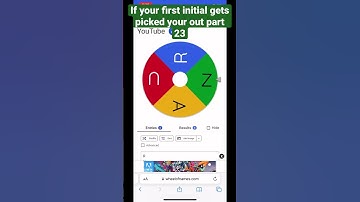 If your first initial gets picked your out part 23 #shorts #spinthewheel