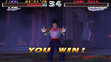 Tekken Tag Tournament (PS2) Law Playthrough (1 On 1 Mode)