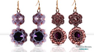 Rose Bouquet Earrings - DIY Jewelry Making Tutorial by PotomacBeads