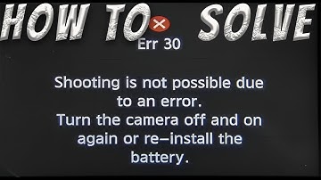 How to Solve Canon Error 30 Shooting Errors Once and for All! Canon error 30!Error 30!Problem solve