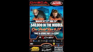 HUGE MONEY MATCH! Tony Chohan vs. Chip Compton, One-Pocket Game. Day 1, Part 1 of 2, Race to 27. screenshot 3