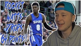 MICHIGAN STATE COMMIT, ROCKET WATTS DROPS 64 POINTS!!! | Reaction (IM BACK)