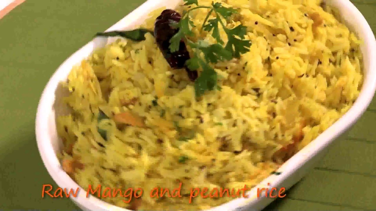 Raw Mango and Peanut rice | chefharpalsingh