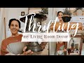 Thrifting my Living Room Decor | Ideas for my Living Room | thrift haul + diy