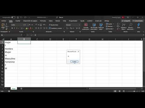 Ejecutar instrucción según valor en Excel
