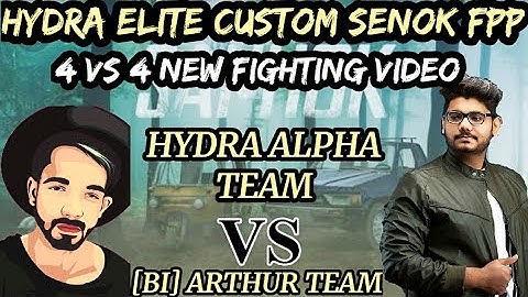 HYDRA VS [BI] | Yesterday Hydra Elite custom Senok FPP Fighting Video | ALPHA vs ARTHUR | PubgMobile