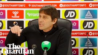 'It's unacceptable': Conte slams Tottenham's culture after draw with Southampton