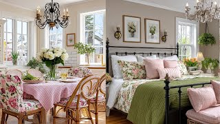 20 Tips to Make Your Home Feel Expensive Cozy Charming Vintage English Home Makeover Green Pink