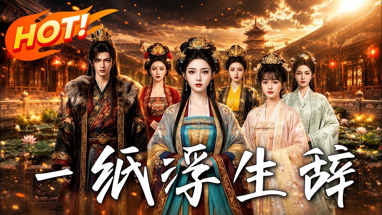 🔥吃貨進宮靠乾飯寵冠六宮，本以為是宮鬥贏家，最後才發現，所有妃子竟都是被遺忘名字的孤魂？真相細思極恐！《一紙浮生辭》#盛世短劇#短劇#AI短劇#逆襲#漫劇