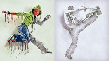 Wet Paint Photoshop Effect (With 3D Pop Out Effect) | Adobe Photoshop Tutorial