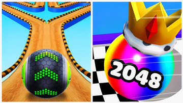 Ball Merge 2048 vs Going Balls - Gameplay Walkthrough (Android iOS) New Update 