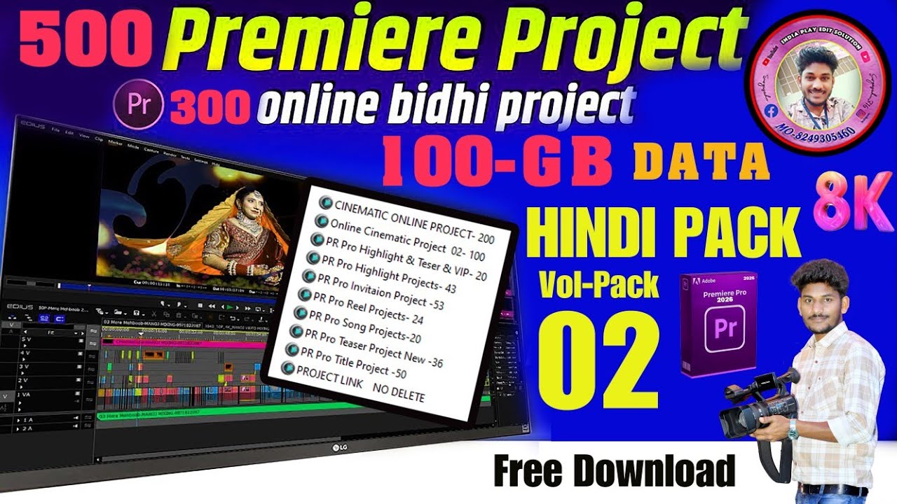 Premiere Pro 300+ Vidhi Pack Latest 2026 Data 