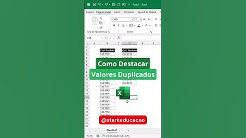 Como destacar Valores Duplicados no Excel | #excel #shorts