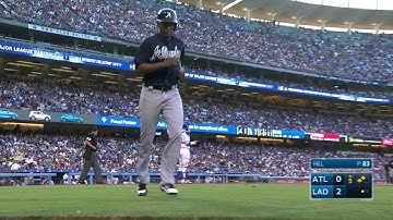 ATL@LAD: Freeman plates Teheran on a groundout