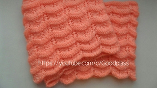 Ажурный шарф снуд. Вязание спицами.  Knitting(Hobby)
