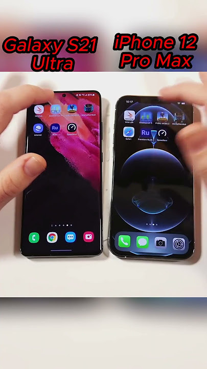 Galaxy S21 Ultra vs iPhone 12 Pro Max SpeedTest!!