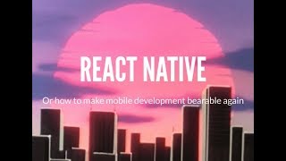 "React Native", by João Anes