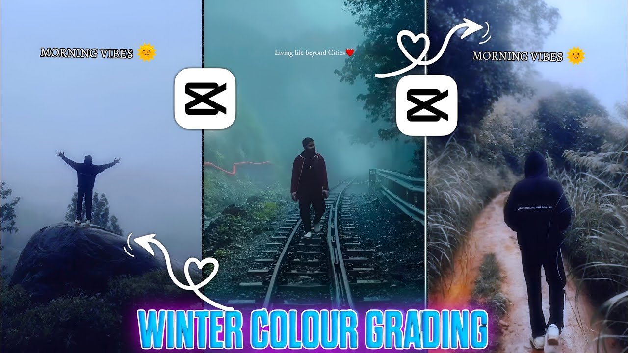 New Cinematic Winter Colour Grading In Capcut | Capcut Blue Tone Colour Grading | Capcut Tutorial