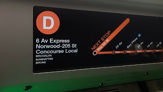 NYCT Subway || Riding a R211 (D) Train in 2025