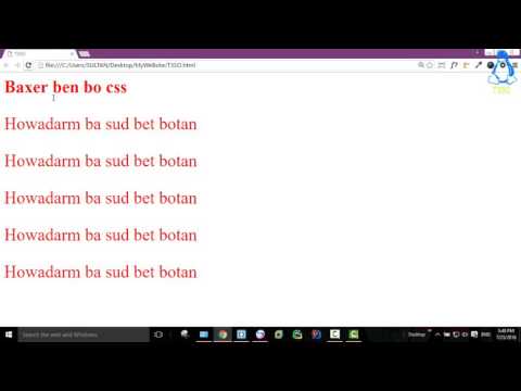 CSS Tutorials for Beginners 45 - CSS Selectors 1 -  Simple and Universal Selectors