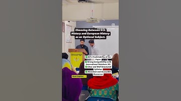 Choosing Between U.S. History and European History as an Optional Subject