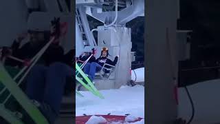 Don’t listen ski instructor! NEVER goes on ski lift with wife!