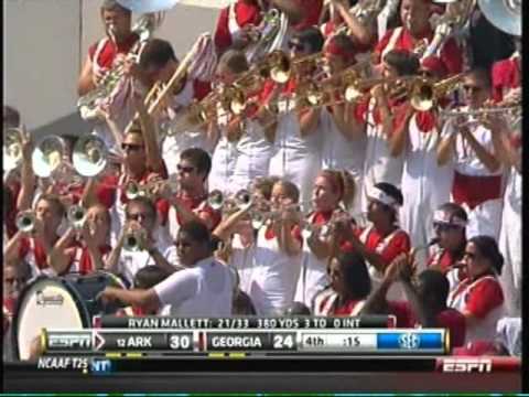 Arkansas at Georgia Fantastic Finish 2010