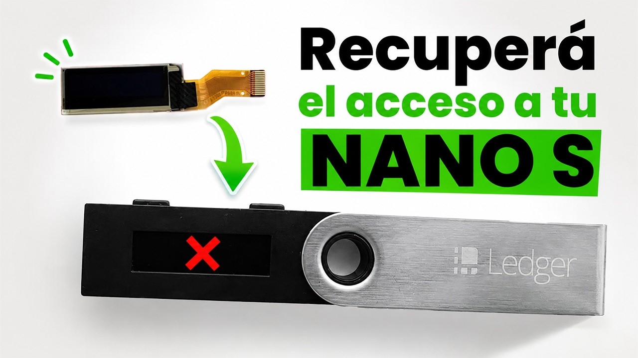 Solución al PROBLEMA de la pantalla del Ledger Nano S - YouTube