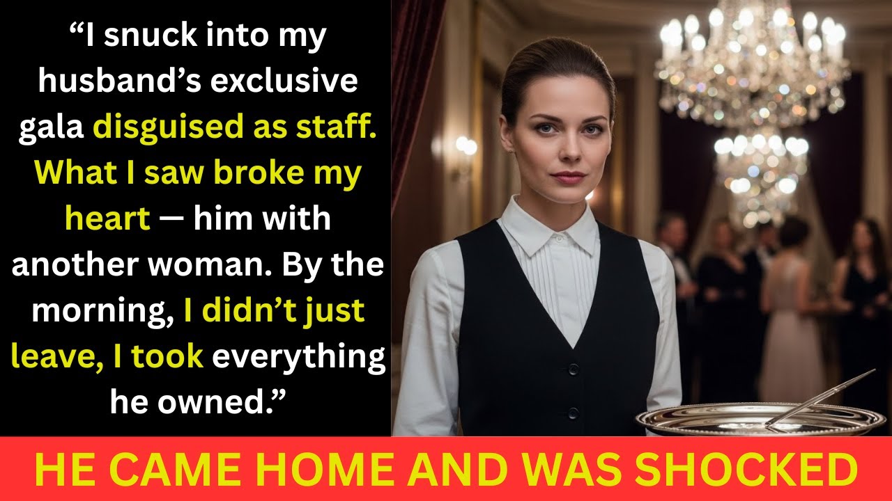 I Disguised Myself as Staff at My Husband’s “Private” Gala — What I Saw Cost Him Everything