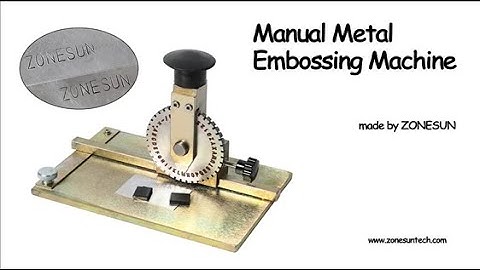 How To Use Manual Metal Stamping Printing Marking