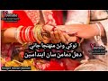 Tokhe Wathan Muhnja Jani    Duhl Damaman San Endasen    Singer   Imran Jamali Wedding Song 2021