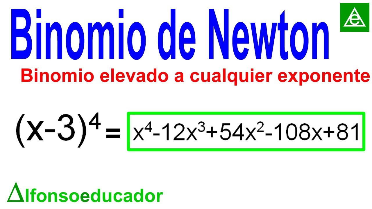 BINOMIO de Newton 🔢 CUALQUIER exponente