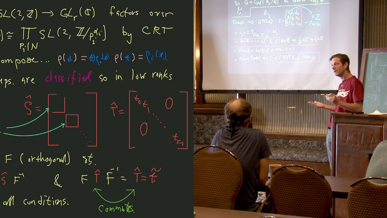 Eric Rowell - Classification of Modular Fusion Categories, Part 2 of 2 - IPAM at UCLA