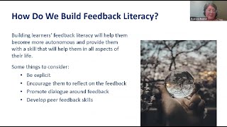 AE Live 21.4 - Building Feedback Literacy to Foster Long-term Student Autonomy Profile