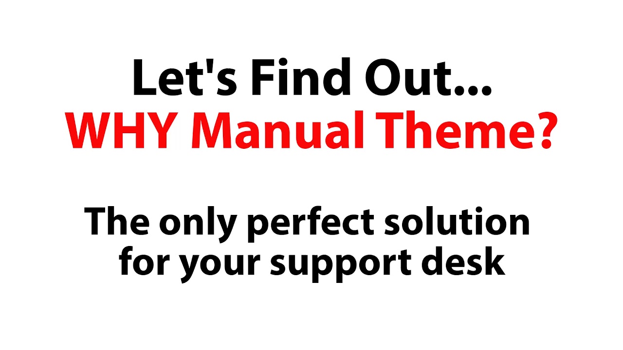 MANUAL THEME - YouTube