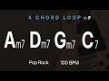 Am7-Dm7-Gm7-C7 | 4 CHORD LOOP | 7TH | Key F | 100 BPM