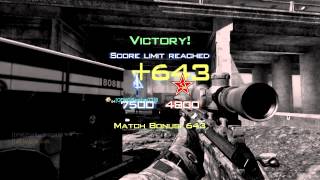 MW3 Quickscope Silent Shot Kill Cam