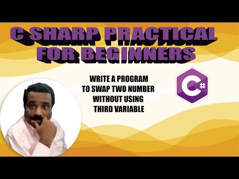 HOW TO SWAP TWO NUMBER WITHOUT USING THIRD VARIABLE | CSHARP Example | Tamil Software