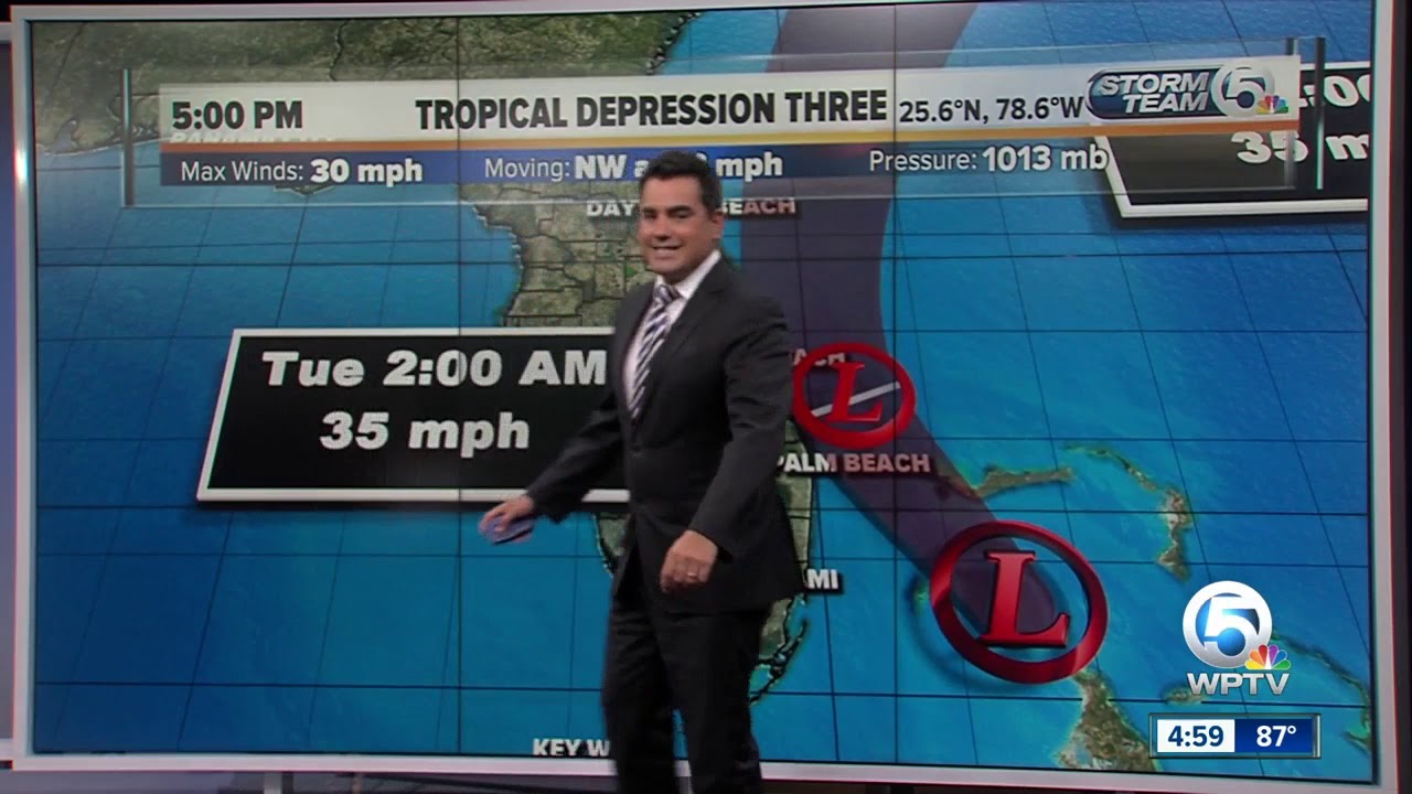 tropicana emisora Tropical Depression 3 forms off of Florida