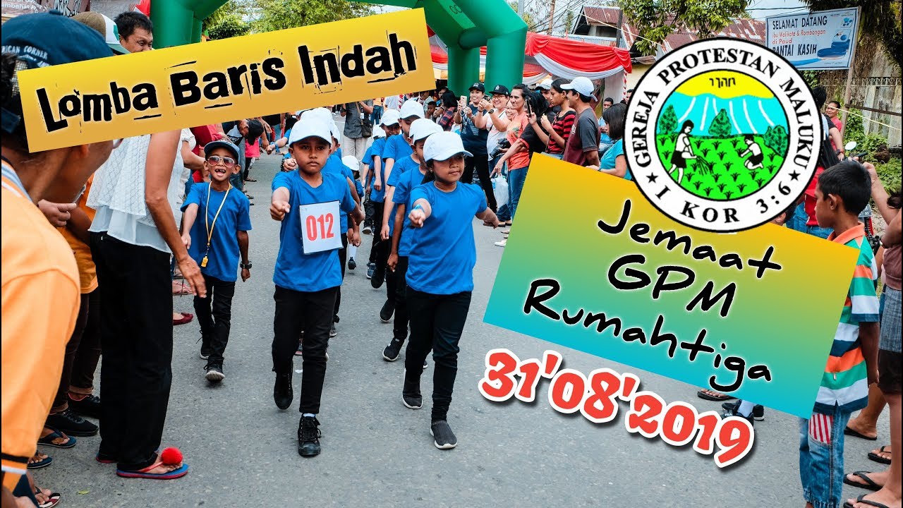Lomba baris indah jemaat GPM Rumahtiga (31'08'2019)
