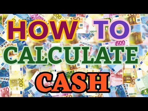 how to calculate cash with cash calculator in mobile