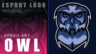 OWL Esport Logo Menggunakan CorelDRAW | Speed Art Tutorial