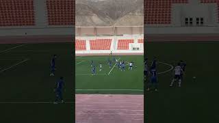 Fans react to a good attack in Nebitci 0-1 Altyn Asyr in Turkmenistan Yokary Liga